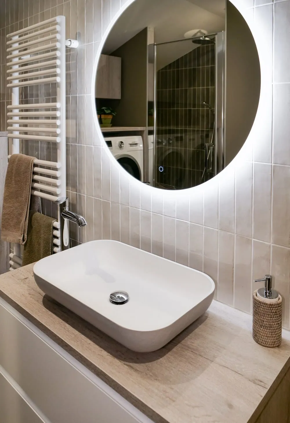 Salle de bain entièrement rénovée dans un appartement chalonnais