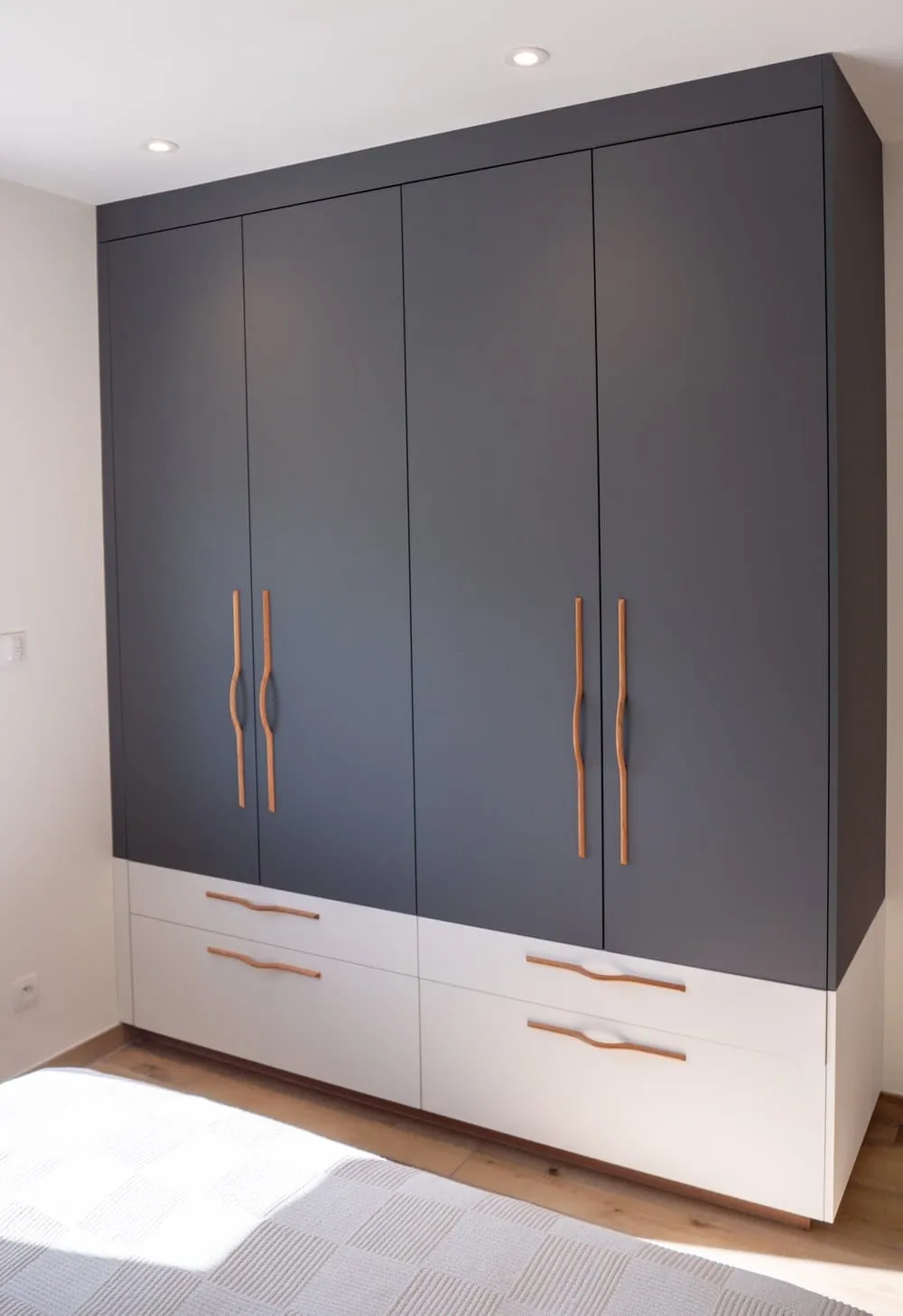 Chambre et dressing sur mesure pour une maison de caractère
