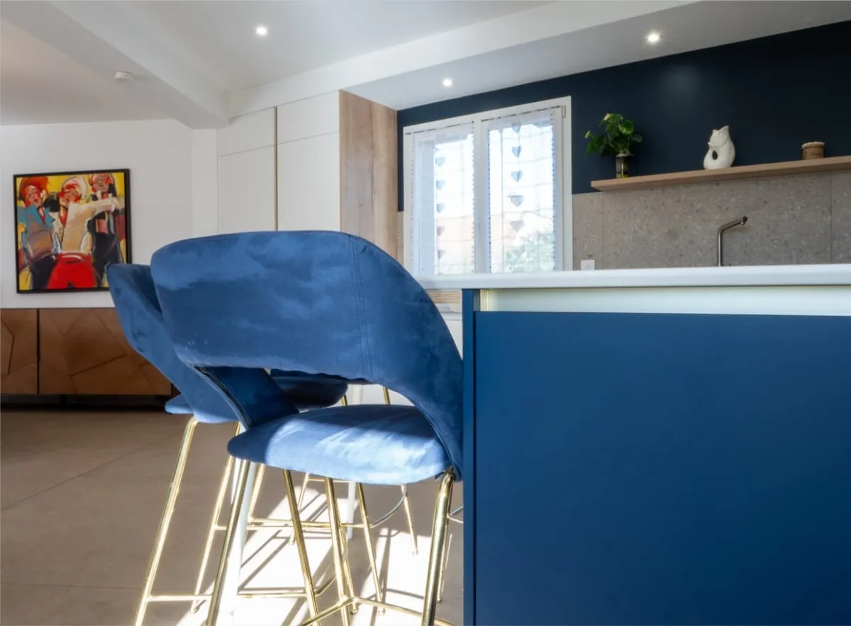 Une cuisine contemporaine dans un esprit \