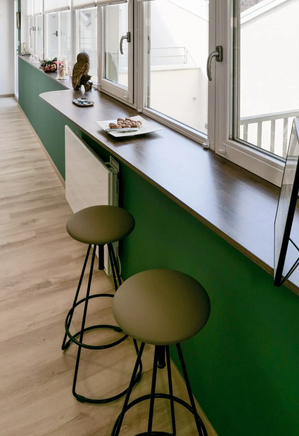 Cuisine chic et contemporaine dans un appartement de centre ville