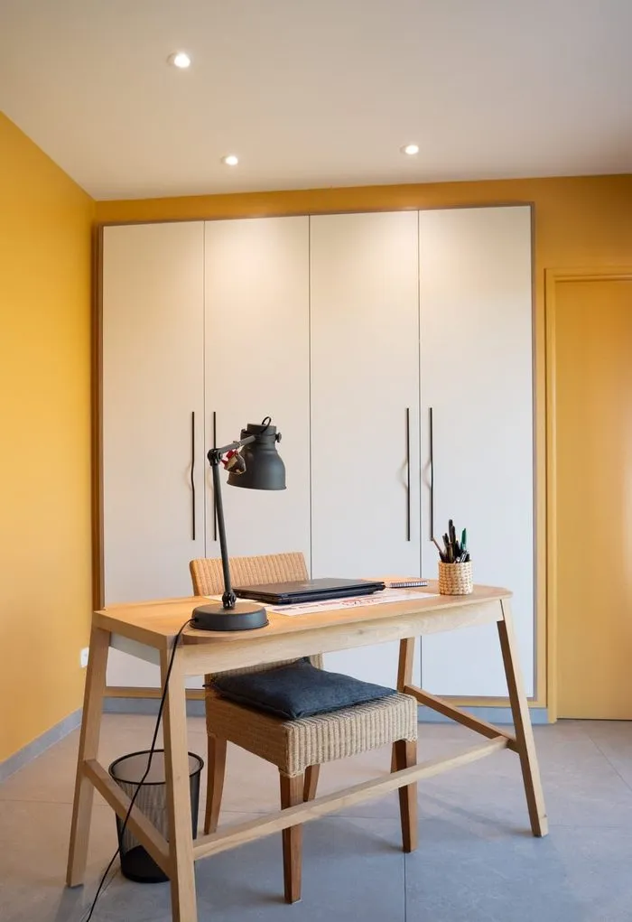 Salon et meuble tv sur mesure dans une maison totalement rénovée
