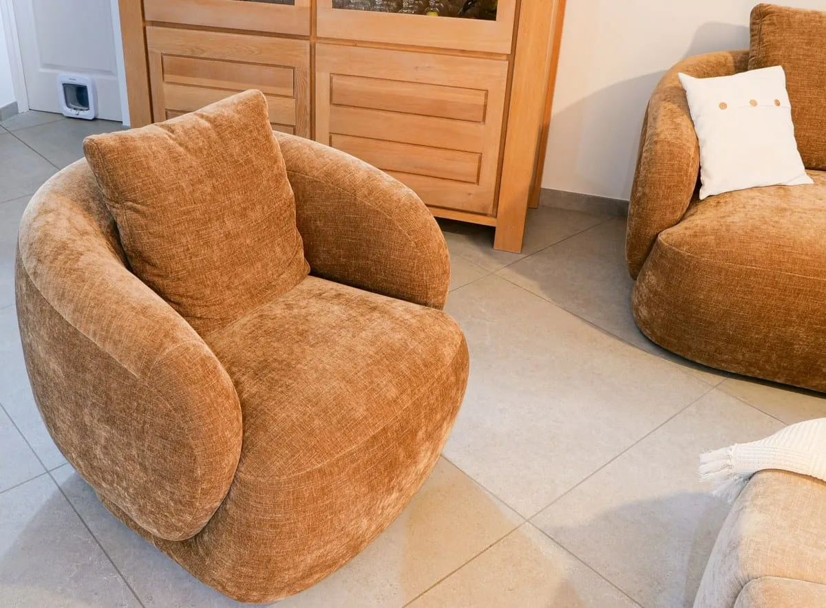 Salon et meuble tv sur mesure dans une maison totalement rénovée